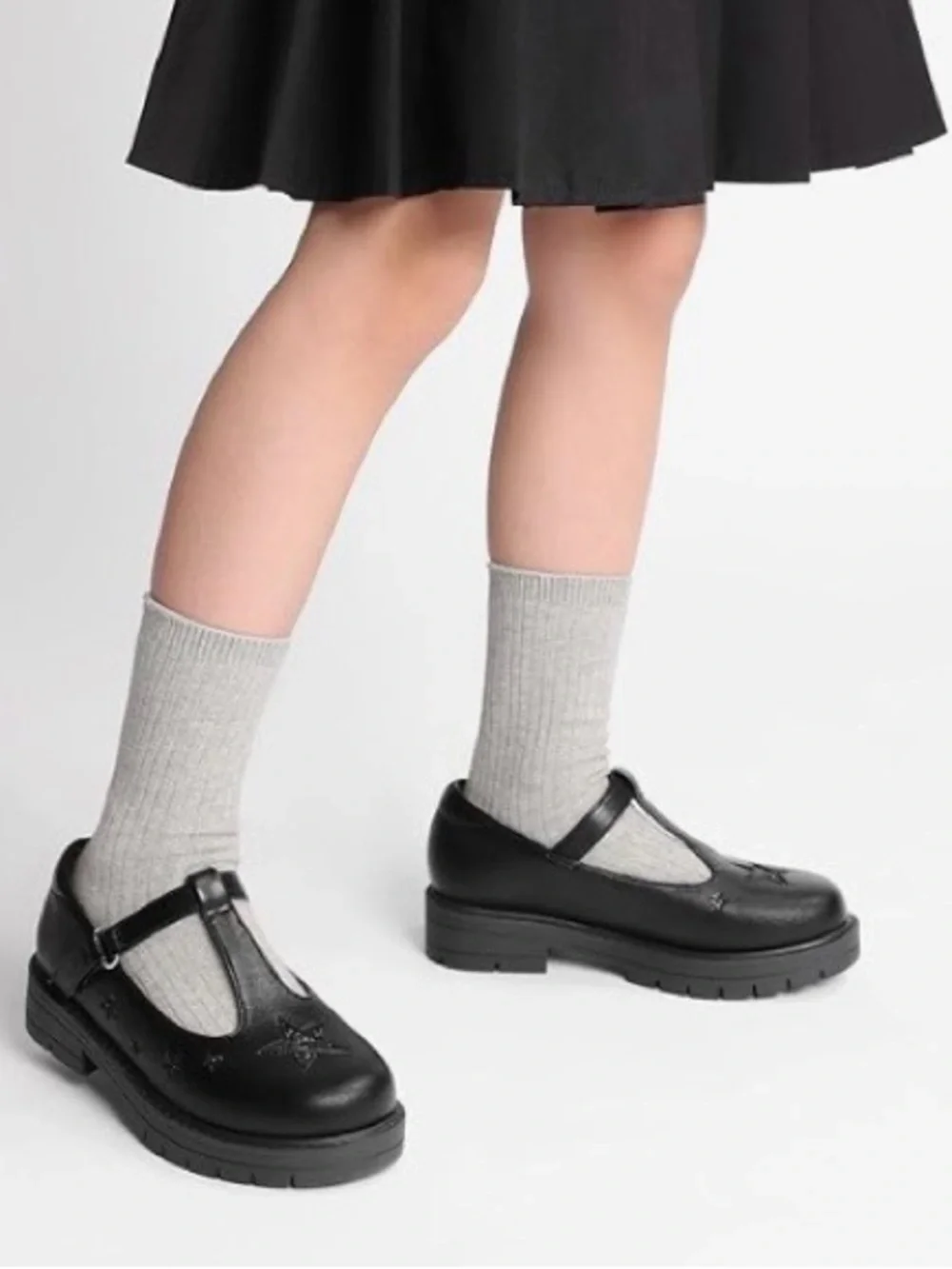 Dream Pairs Black Star Mary Jane Kids Dress Shoes Size 13